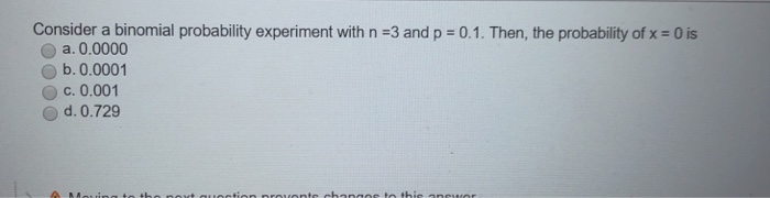 Solved Consider a binomial probability experiment with n-3 | Chegg.com