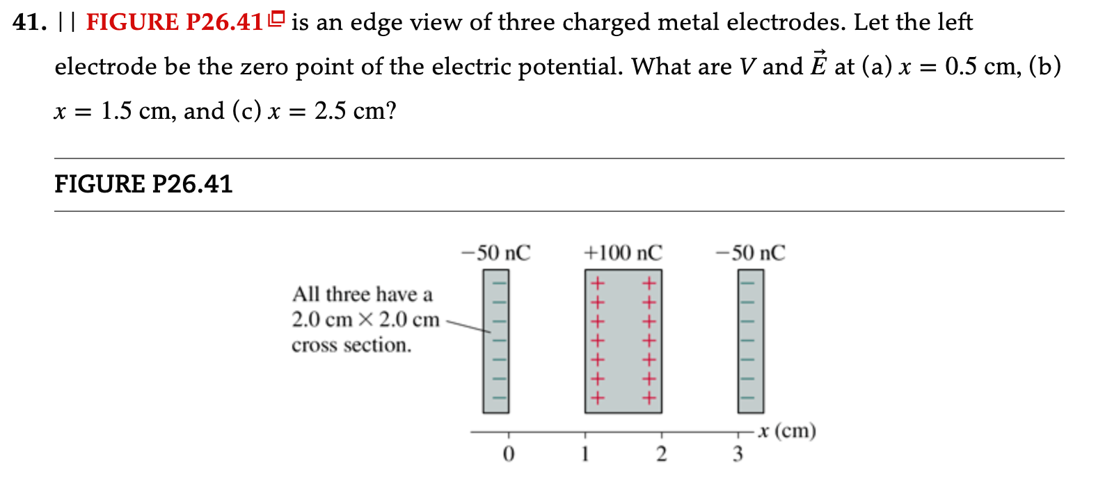 Solved 1. I FIGURE P26.41 므 is an edge view of three