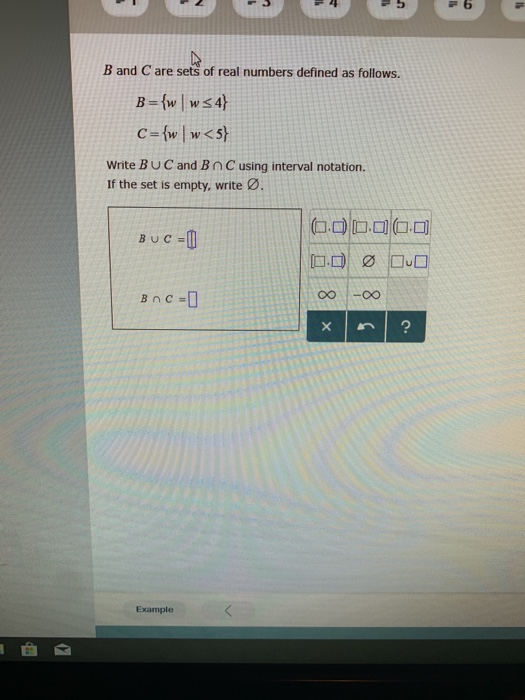 Solved B And C Are Sets Of Real Numbers Defined As Follows. | Chegg.com