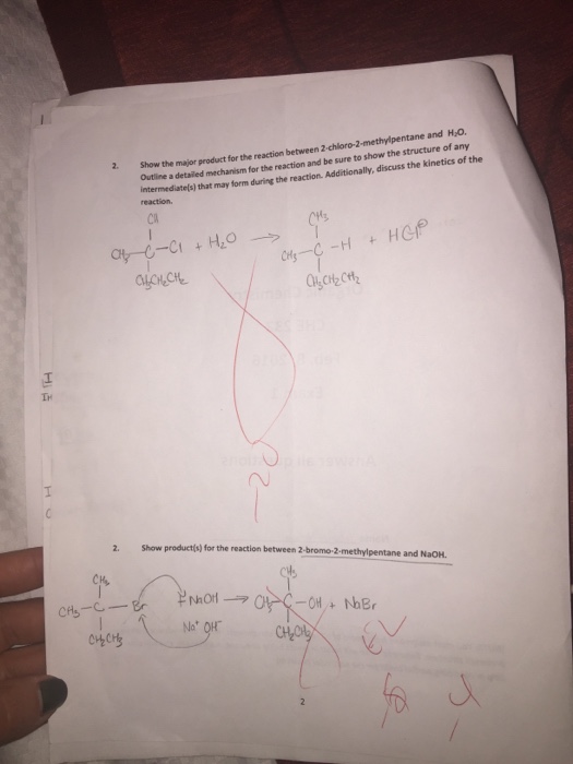 Solved Show the major product for the reaction between | Chegg.com