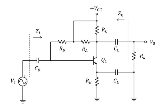 Solved Consider the following amplifier with a BJT model | Chegg.com