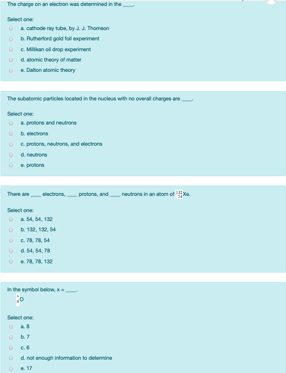 Solved The charge on an electron was determined in the | Chegg.com