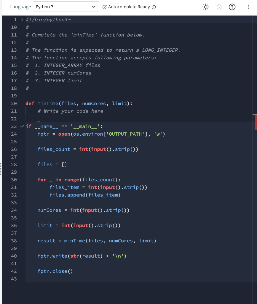 Solved A computer has a certain number of cores and a list | Chegg.com