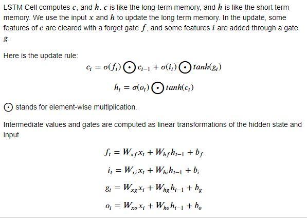 Solved I need write a python LSTM without any library, just | Chegg.com