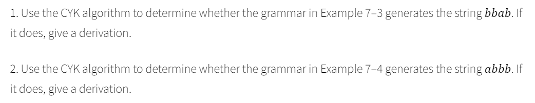 Solved 1 Use The Cyk Algorithm To Determine Whether The 2933