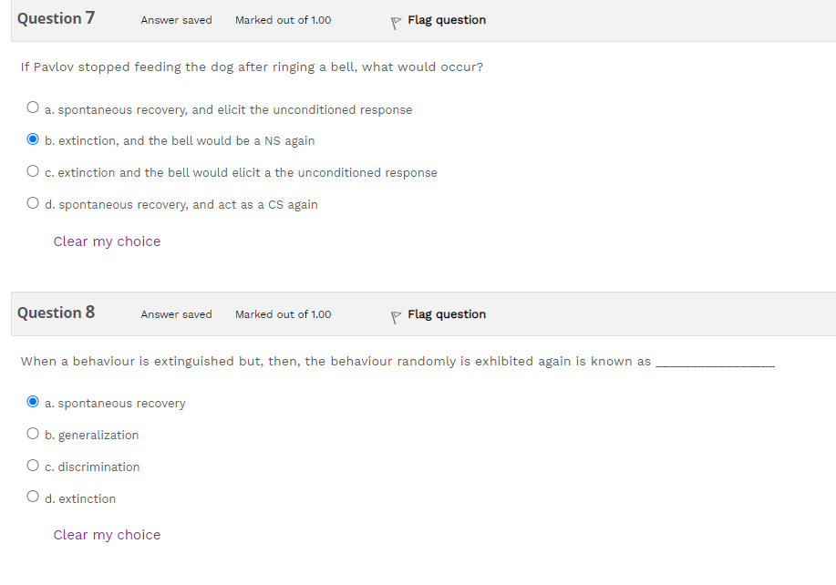 Solved Question 1 Answer saved Marked out of 0.50 P Flag | Chegg.com