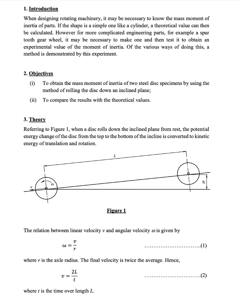 Solved 1. Introduction When designing rotating machinery, it | Chegg.com