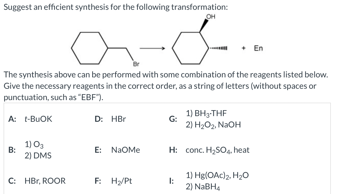 Solved Suggest An Efficient Synthesis For The Following | Chegg.com