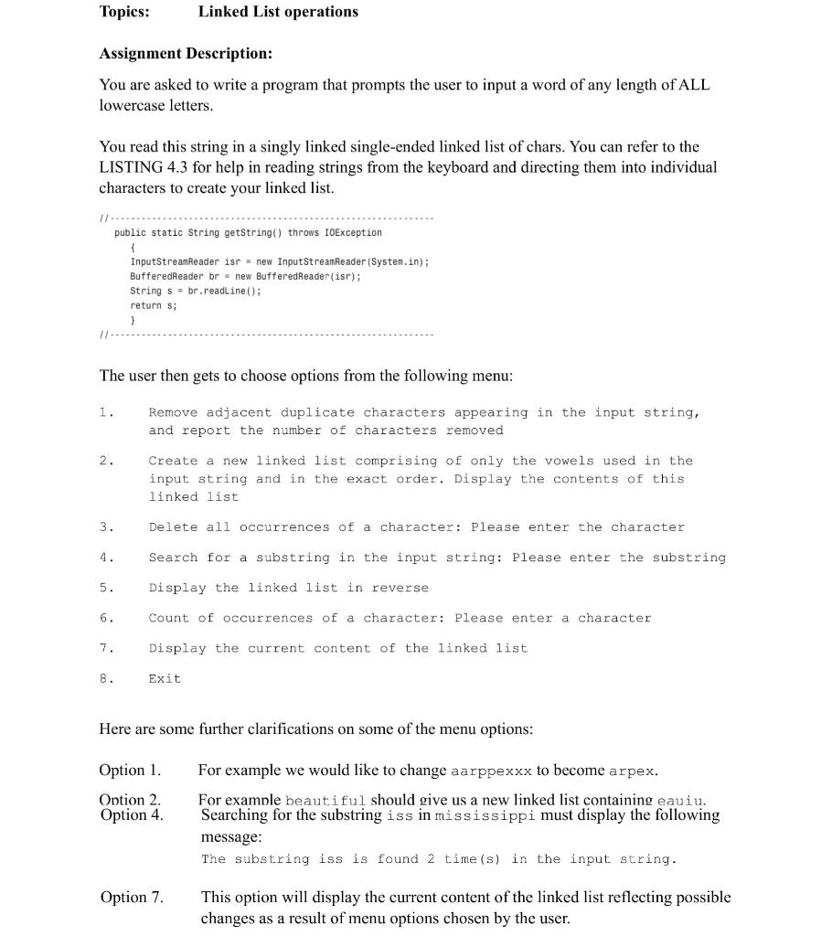 Solved JAVA PROGRAMMING please, thank you. Link List 1 class | Chegg.com