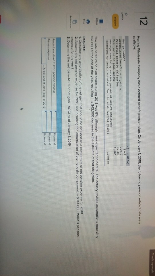 Solved Check my work 12 Herring Wholesale Company has a