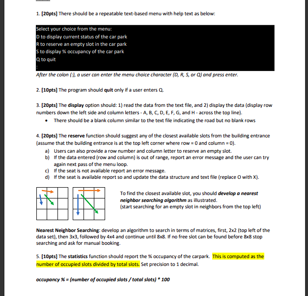 Solved This is a C program, Its 14 rows and 9 columns | Chegg.com