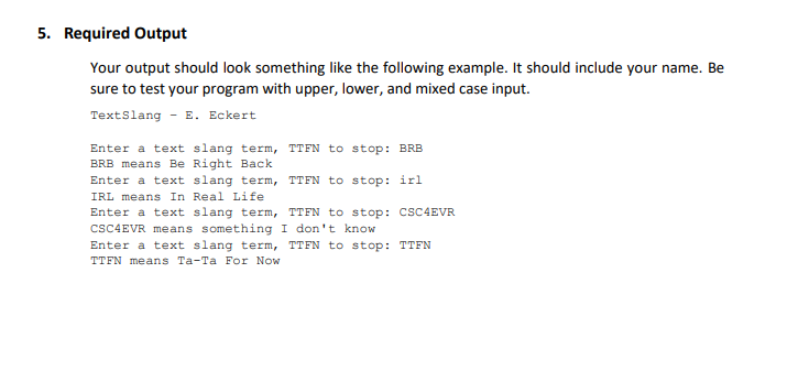 Solved 1. Problem Description Write a program that will | Chegg.com
