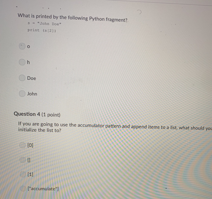 Solved How do you access the letter e in the string s - | Chegg.com