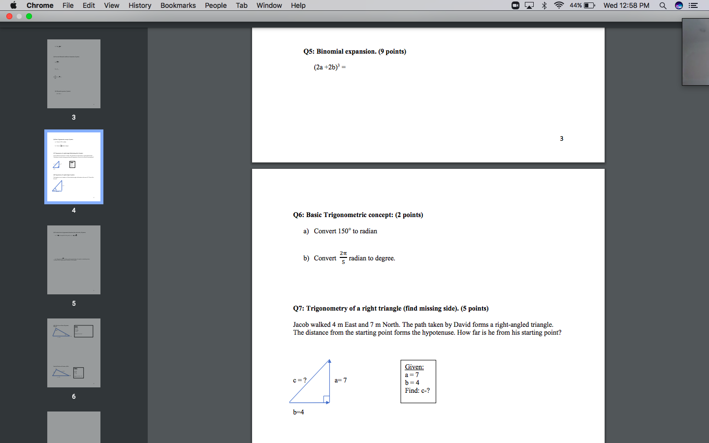Solved Please show all work as well as make it clear and | Chegg.com