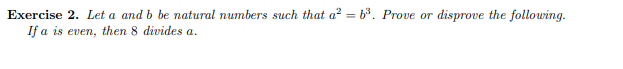 Solved Exercise 2. Let a and b be natural numbers such that | Chegg.com