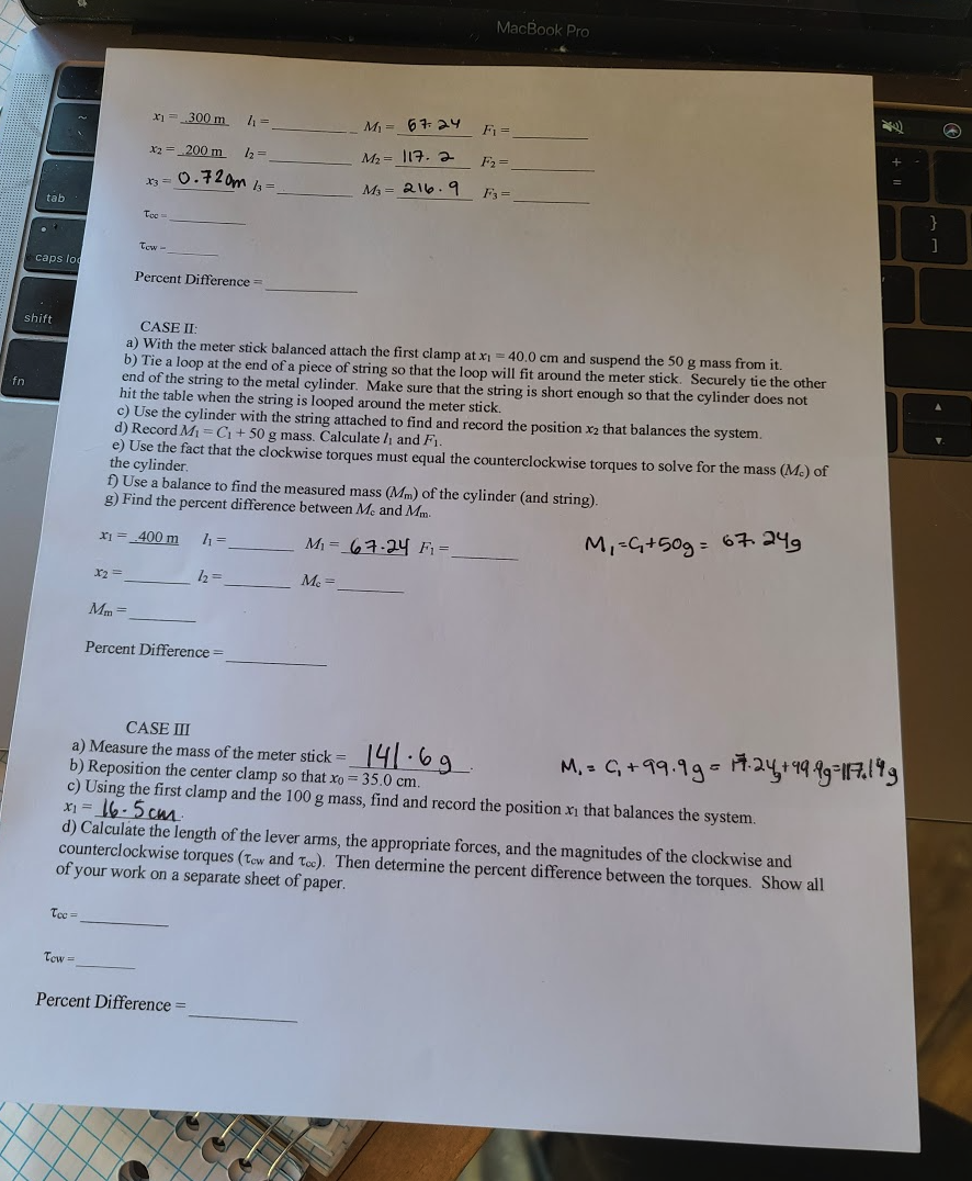 Solved } ] ab Torques, Equilibrium, and Center of Mass Some | Chegg.com