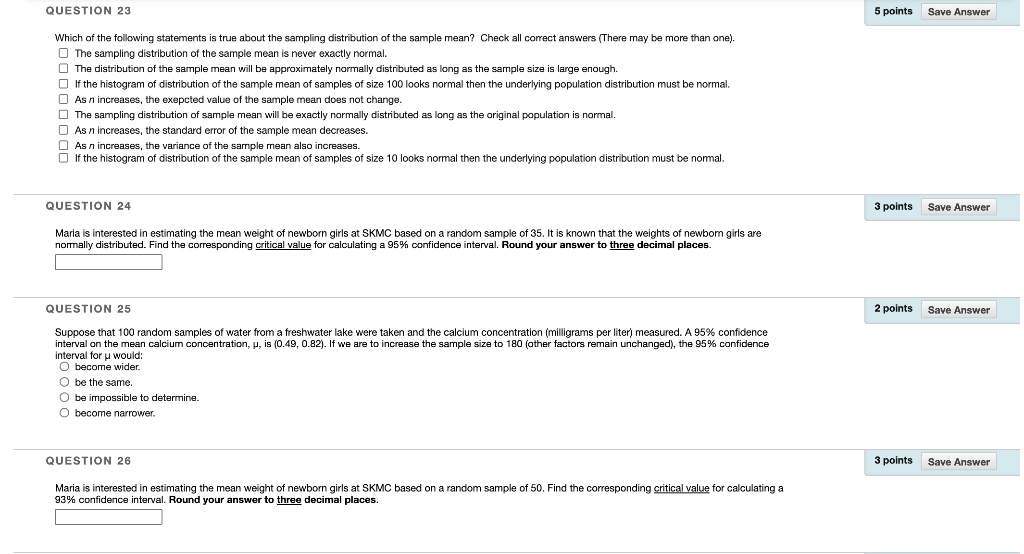 Solved QUESTION 23 5 points Save Answer Which of the | Chegg.com