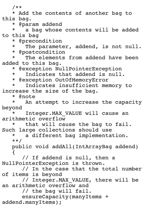 Solved So this is a lab for Java and has to do with bags, if