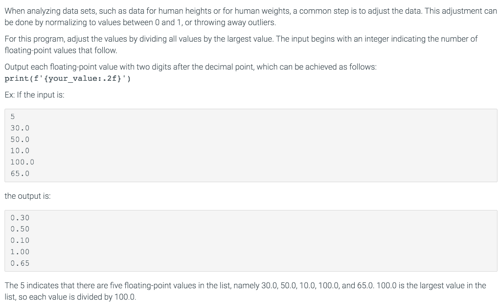 Solved When analyzing data sets, such as data for human | Chegg.com