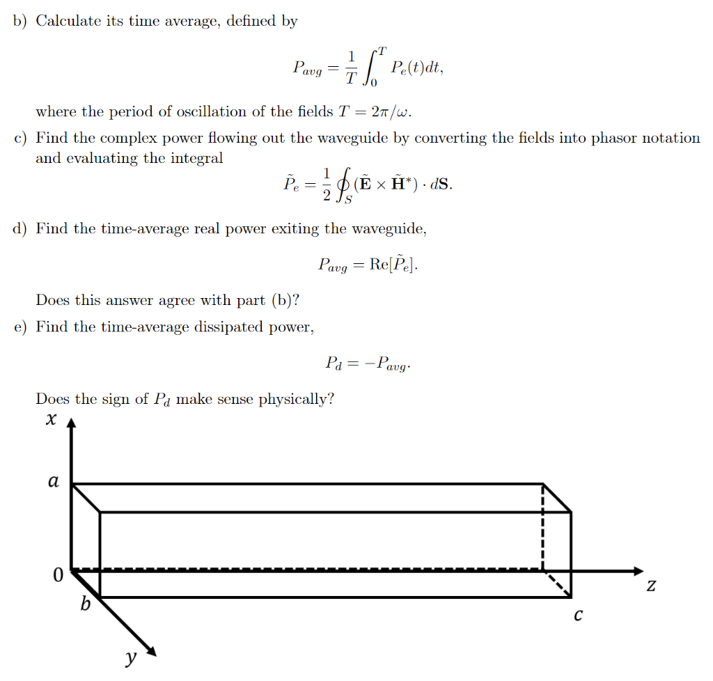 Ty Consider A Section Of Rectangular Waveguide Shown