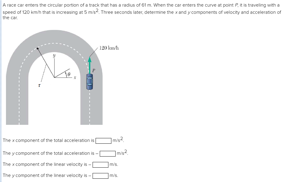 solved-a-race-car-enters-the-circular-portion-of-a-track-chegg