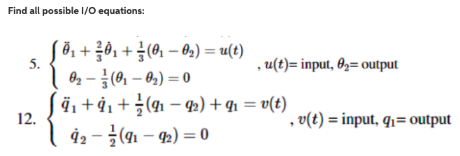 Solved Find All Possible L O Equations 0 0 U T S Chegg Com