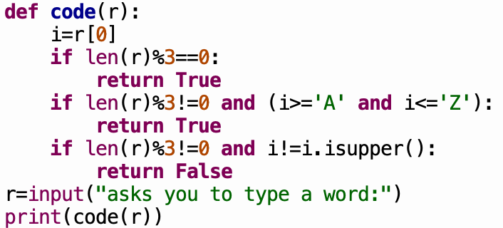 Solved I was told the last conditional statement is | Chegg.com