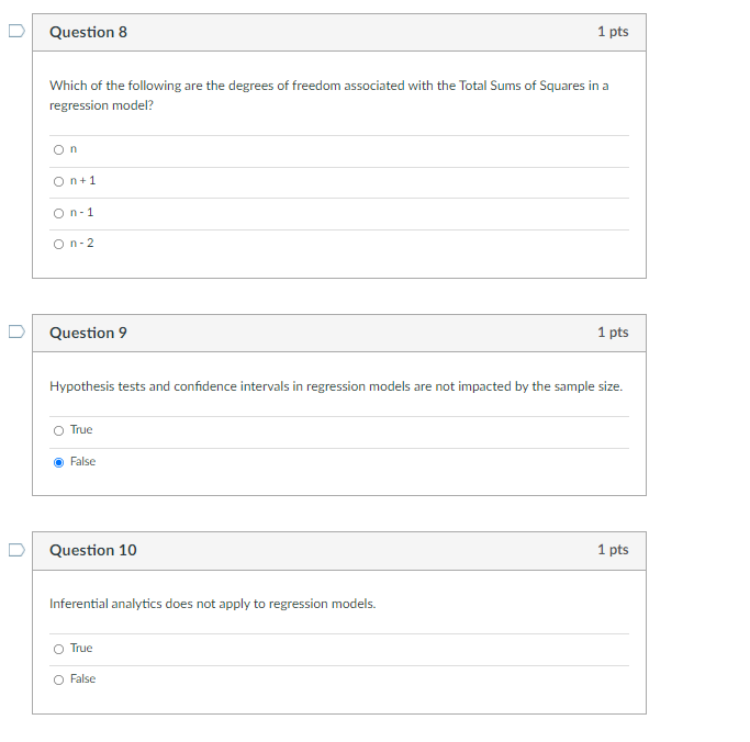 Solved Question 8 1 pts Which of the following are the | Chegg.com