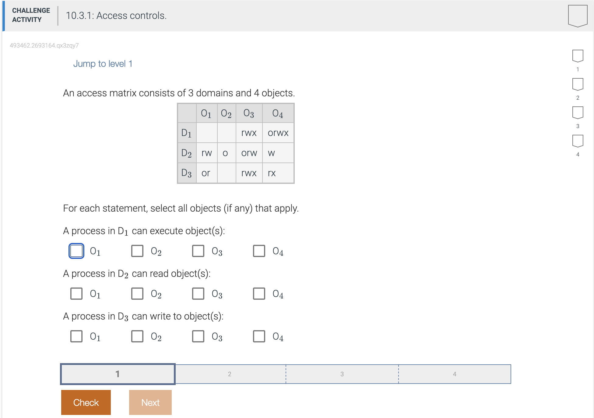 Solved Jump to level 1An access matrix consists of 3 | Chegg.com