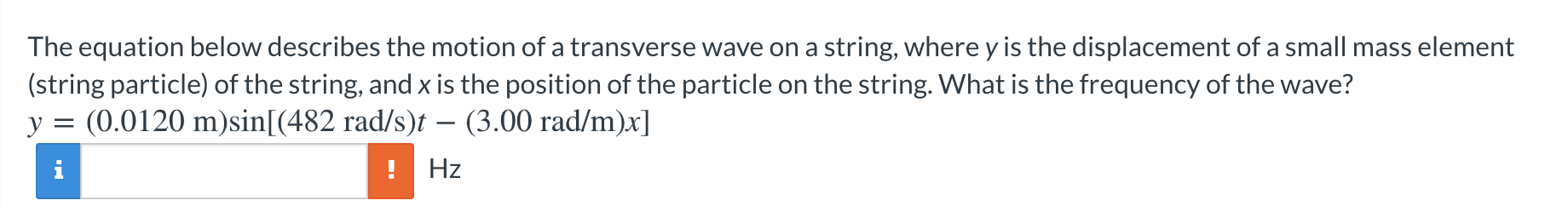 solved-the-equation-below-describes-the-motion-of-a-chegg