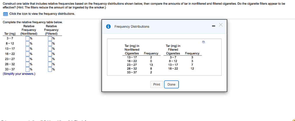 Solved Construct one table that includes relative | Chegg.com