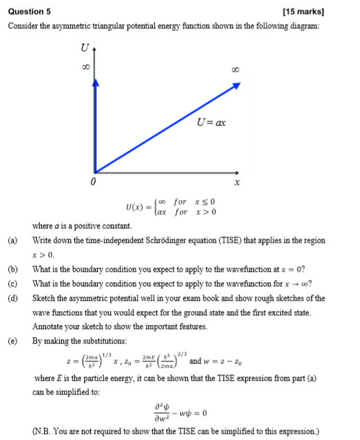 Solved Question 5 [15 marks] Consider the asymmetric | Chegg.com