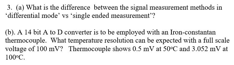 Solved 3. (a) What is the difference between the signal | Chegg.com