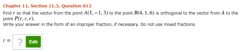 Solved Chapter 11, Section 11.3, Question 013 Find r so that | Chegg.com
