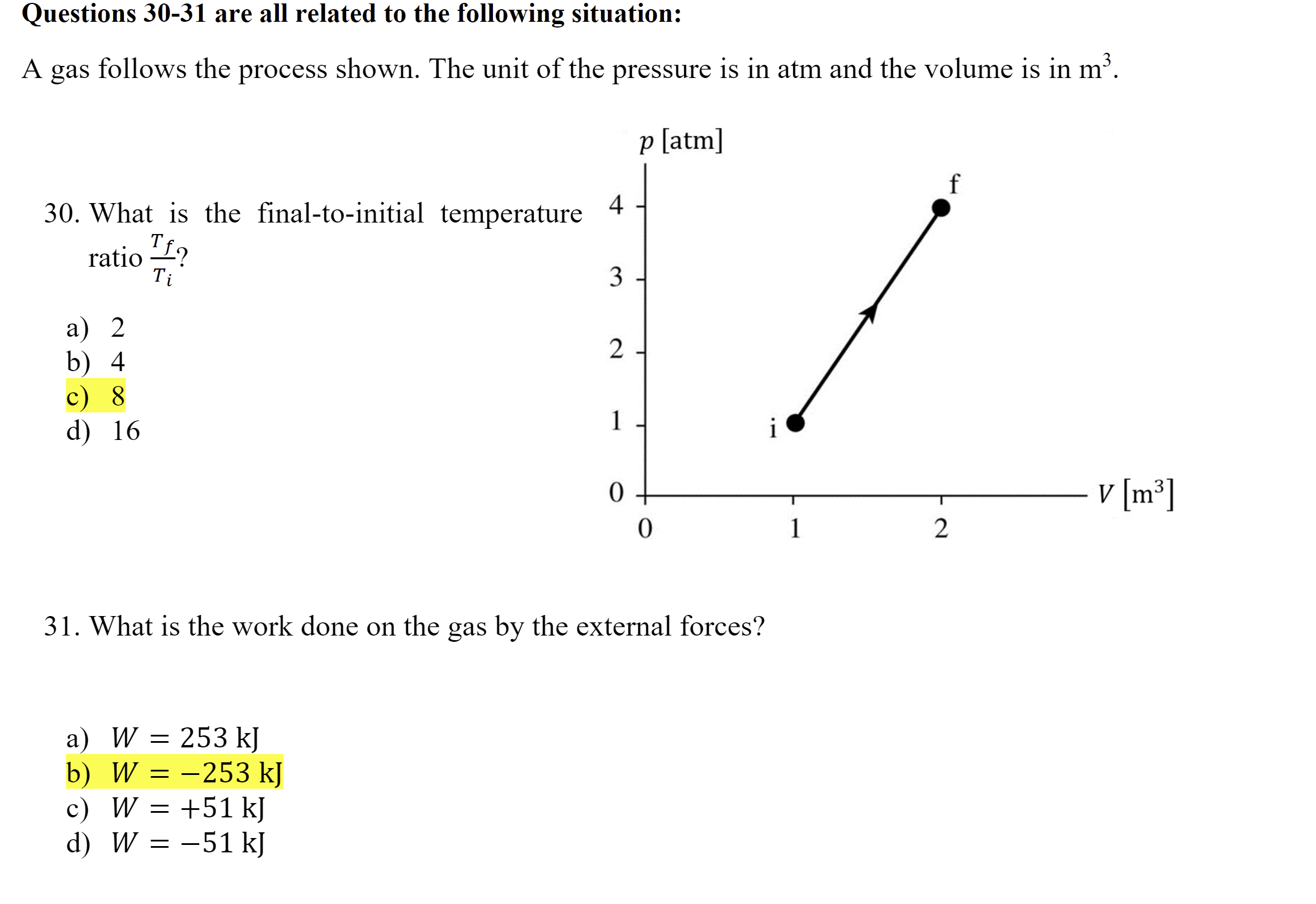 Solved Please explain how to determine the sign of work in | Chegg.com