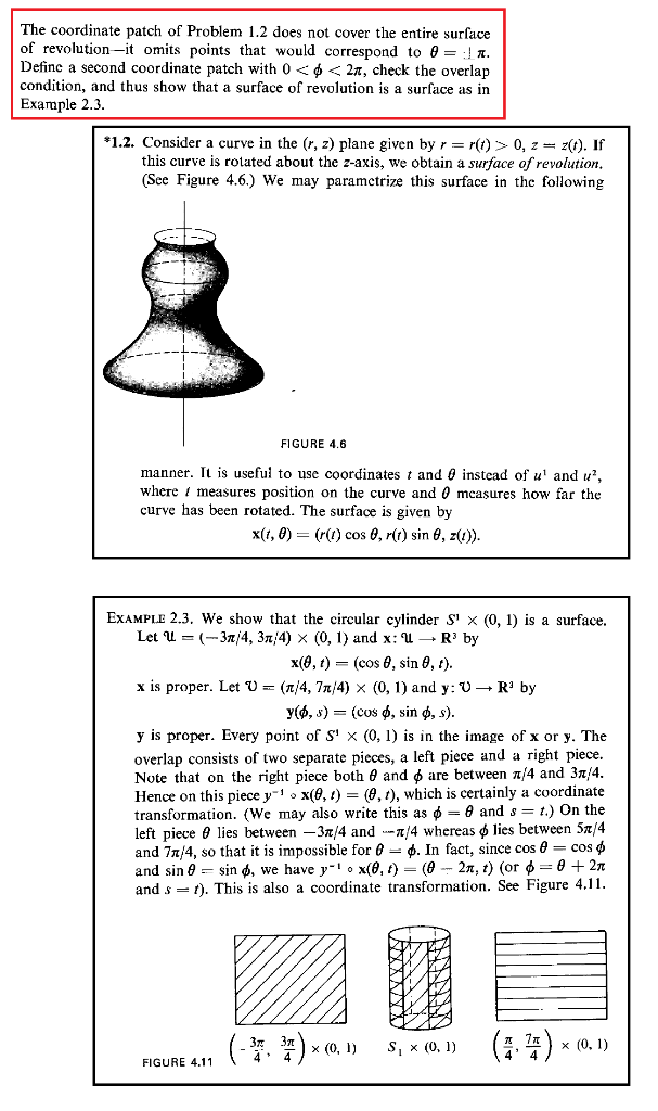 Differential Geometry Define a second coordinate
