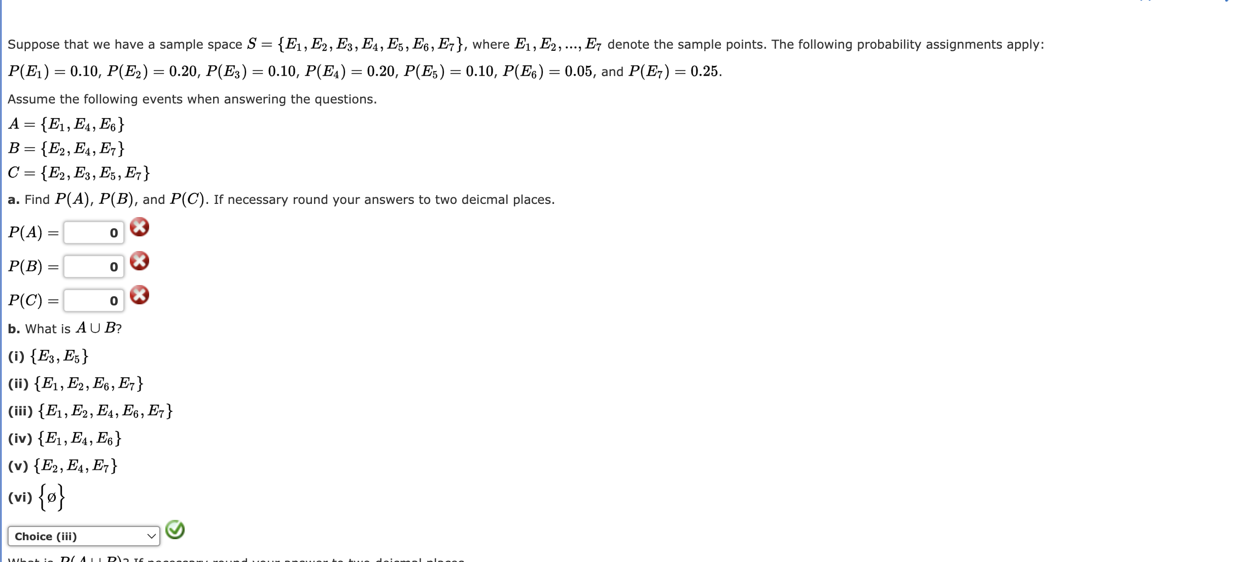 Solved Suppose That We Have A Sample Space | Chegg.com