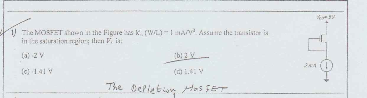 Solved I Give A Mosfet Resistor Implementation Of The Chegg Com