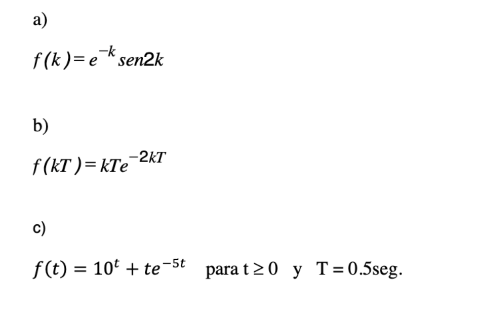 Solved Determine the z-transform of the following discrete | Chegg.com