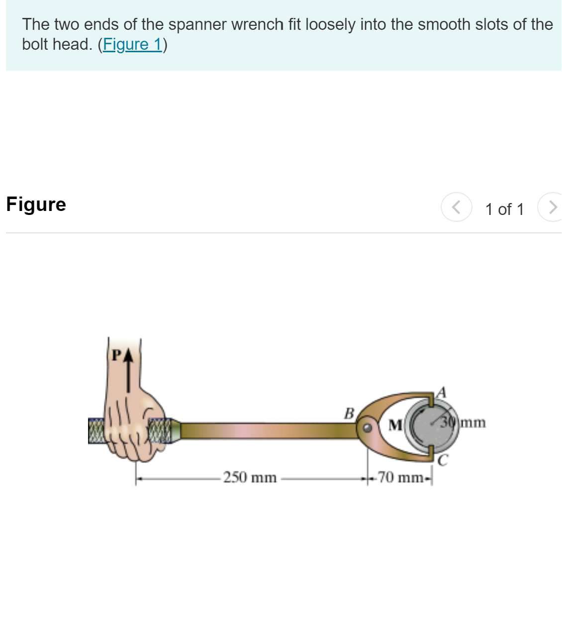 Solved The two ends of the spanner wrench fit loosely into