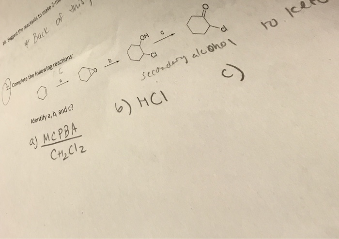 Solved Complete The Following Reactions: Identify A, B, And | Chegg.com