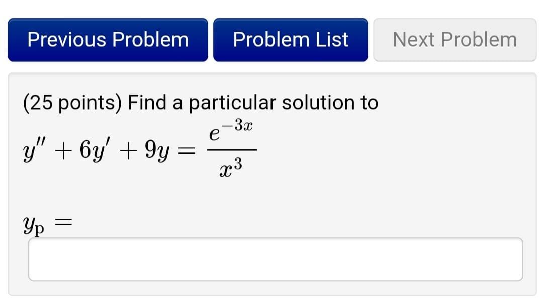 Solved Previous Problem Problem List Next Problem (25 | Chegg.com