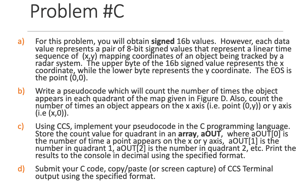 Solved Problem #C a) For this problem, you will obtain | Chegg.com