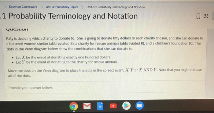 Solved ) Knewton Coursework Unit 3: Probability Topics Unit | Chegg.com