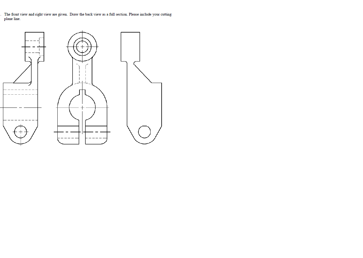 Solved • The front view and right view are given. Draw the | Chegg.com