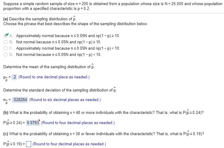 Solved Suppose A Simple Random Sample Of Size N 200 Is Chegg Solved Suppose A Simple Random Sample Of Size N 200 Is Chegg