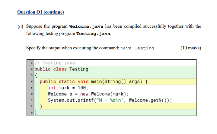 Solved (b) Identify the local variable(s), instance | Chegg.com