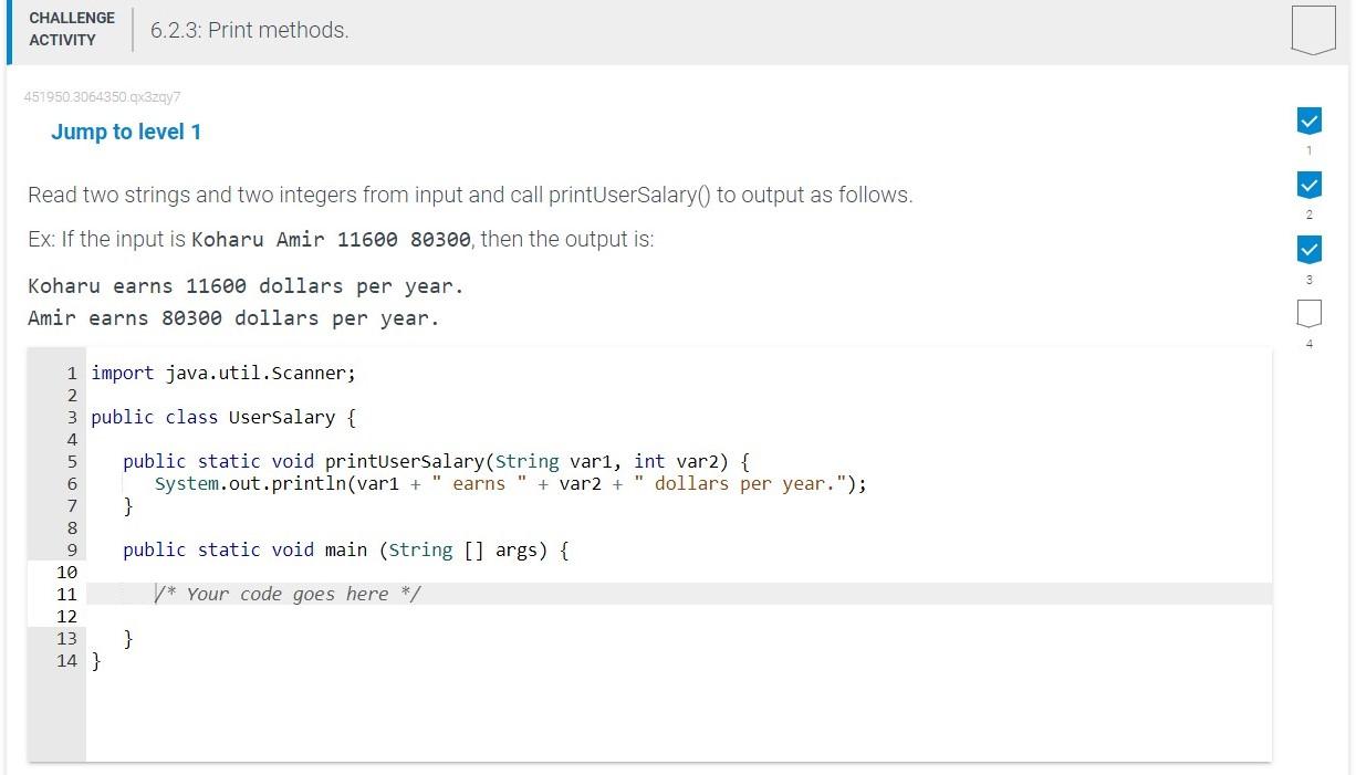 Solved ACTIVITY Jump To Level Read Two Strings And Two Chegg Com