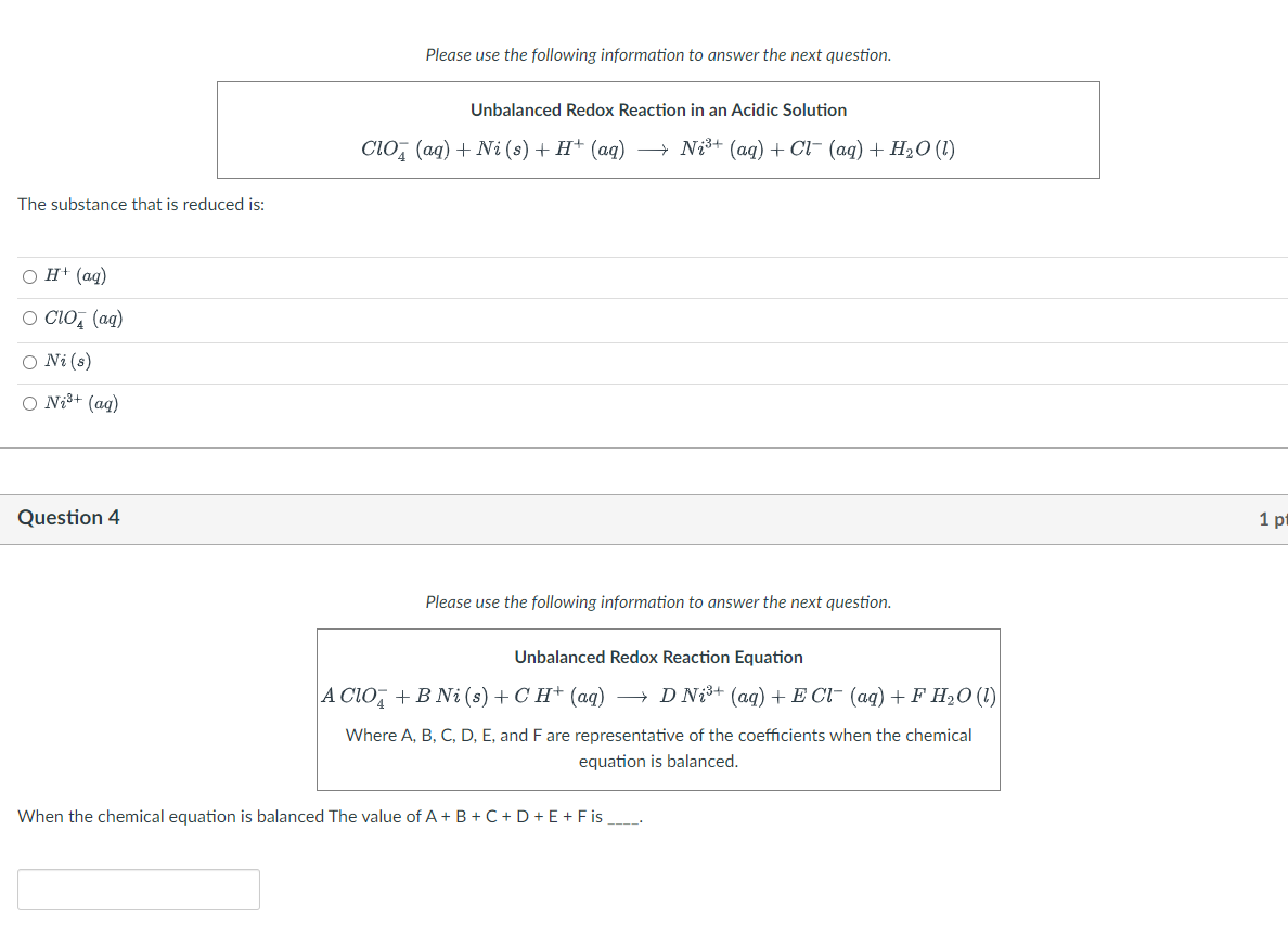 Solved Please use the following information to answer the | Chegg.com
