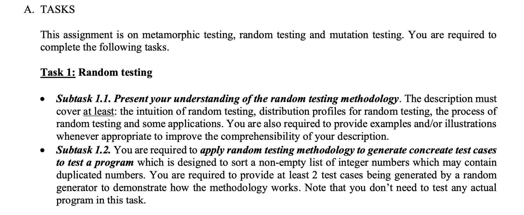 Solved This Assignment Is On Metamorphic Testing, Random 